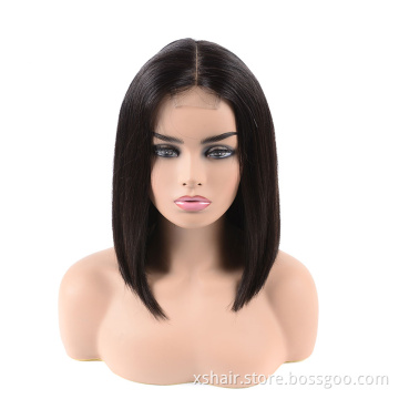 Morden Style Human 150% Hair Wave 360 Degree Closure Lace Front Full Baby Raw Vendor Black Woman Brazilian Bob Wig